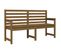 Banc De Jardin Meuble De Patio D'extérieur Terrasse 159,5 X 48 X 91,5 Cm Bois De Pin Massif Marron