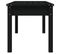 Banc De Jardin Meuble De Patio D'extérieur Terrasse Noir 109 X 44 X 45 Cm Bois Massif De Pin Noir