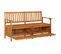 Banc De Jardin Meuble De Patio D'extérieur Terrasse De Rangement 148 Cm Bois D'acacia Solide 02_001