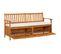 Banc De Jardin Meuble De Patio D'extérieur Terrasse De Rangement Avec Coussin 170 X 63 X 84 Cm Bois