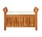 Banc De Jardin Meuble De Patio D'extérieur Terrasse De Rangement De Jardin Avec Coussin 91 Cm Bois