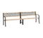 Banc De Jardin Meuble De Patio D'extérieur Terrasse Double De Jardin 238 Cm Bois De Pin Chinois