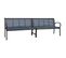 Banc De Jardin Meuble De Patio D'extérieur Terrasse Double De Jardin 251 X 62 X 82 Cm Acier Et Wpc