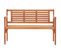 Banc De Jardin Meuble De Patio D'extérieur Terrasse Pliable De Jardin 120 X 53 X 81 Cm Bois