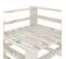 Canapé D'angle Palette De Jardin Bois 70 X 67,5 X 60,8 Cm Blanc 02_0011854