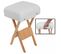 Kit Massage Pro Tabouret + Coussin Demi-cylindre + Coussin Rouleau Blanc 08_0000469