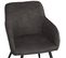 Lot De 6 Chaises Pieds Noir Siège De Salon Cuisine Salle à Manger Design Élégant Tissu Gris Foncé 0