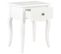 Table De Nuit Chevet Commode Armoire Meuble Chambre Blanc 40 X 30 X 50 Cm Bois De Pin Massif 140212