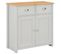 Buffet Bahut Armoire Console Meuble De Rangement Gris 79 Cm 4402263