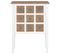 Buffet Bahut Armoire Console Meuble De Rangement Blanc 80 Cm Bois Massif 4402224