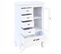 Buffet Bahut Armoire Console Meuble De Rangement Avec 5 Tiroirs Et 2 Étagères Blanc 4402197