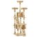 Arbre à Chat Griffoir Grattoir Niche Jouet Animaux Peluché En Sisal 170 Cm Beige Motif De Pattes 37