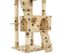 Arbre à Chat Griffoir Grattoir Niche Jouet Animaux Peluché En Sisal 170 Cm Beige Motif De Pattes 37