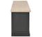 Meuble Télé Buffet TV Télévision Design Pratique Noir 120 Cm Bois 2502205