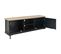 Meuble Télé Buffet TV Télévision Design Pratique Noir 120 Cm Bois 2502205