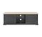 Meuble Télé Buffet TV Télévision Design Pratique Noir 120 Cm Bois 2502205