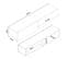 Meuble TV 135 X 31 X 25 Cm Blanc Et Effet Noyer 03_0007864