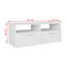 Meuble Télé Buffet TV Télévision Design Pratique Aggloméré 95 Cm Blanc 2502091