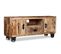 Meuble Télé Buffet TV Télévision Design Pratique Bois De Manguier Brut 120 Cm 2502131