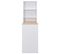 Table Haute Mange Debout Bar Bistrot Avec Armoire Blanc 200 Cm 0902041