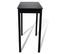 Table Haute Mange Debout Bar Bistrot Noir Mdf 115 Cm 0902115