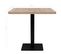 Table Haute Mange Debout Bar Bistrot Mdf Et Acier Carré 80 X 80 Cm Chêne Beige 0902108