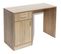 Bureau Table Meuble Travail Informatique Avec Tiroir Et Placard 100 Cm Chêne 0502110