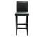 Lot De Deux Tabourets De Bar Design Chaise Siège Cuir Synthétique Noir 1202057