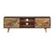 Meuble Télé Buffet TV Télévision Design Pratique Bois De Manguier Massif 140 Cm 2502145