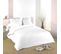 Housse De Couette Unie En Coton - 240x220 Cm - Blanc