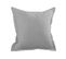 Taie D'oreiller Unie En Coton - 65x65 Cm - Gris Perle