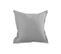 Taie D'oreiller Unie En Coton - 65x65 Cm - Gris Perle