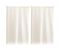 Paire De Vitrages Unis En Etamine - 45x90 Cm - Blanc