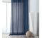 Rideau Voilage Tamisant En Poly-lin - 145x240 Cm - Bleu Foncé