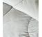 Couette Tempérée Bicolore Polyester 300 Gr/m² 220x240 Cm Blanc Et Gris Chiné