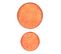 Set De 2 Plateaux Ronds Tosca Orange