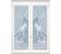 Paire De Vitrages Esprit "equestre" - 60x160 Cm - Blanc