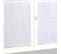 Paire De Vitrages Parement Rayé - 60x160 Cm - Blanc