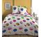 Housse De Couette Et Taie D'oreiller 100% Coton Leima Orchidee Taille 220x240 Cm