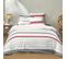 Housse De Couette 220x240 Cm + 2 Taies 100% Coton 57 Fils Maree Marine