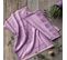 Lot De 2 Torchons En Jacquard De Coton Violet 50x75