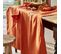 Nappe Rectangulaire Uni En Coton Orange 180x300