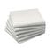 Lot De 6 Serviettes En Coton Traite Teflon, Blanc 45 X 45