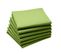 Lot De 6 Serviettes En Coton Traite Teflon, Brocoli 45 X 45