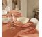 Serviette De Table Unie En Polylin, Tangerine 45 X 45