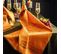 Torchon En Coton Orange 50x75