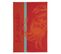 Torchon En Jacquard De Coton Rouge 50x75