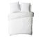 Coton Unis - Housse De Couette En Coton 57 Fils Unie Blanc 140x200cm