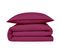 Coton Unis - Housse De Couette En Coton 57 Fils Unie Magenta 200x200cm