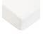 Coton Unis - Drap Housse En Coton 57 Fils Uni Bonnet 25cm Blanc 180x200cm